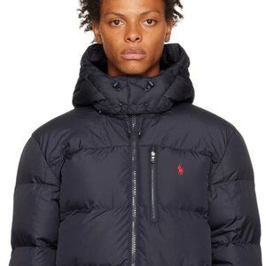 POLO RALPH LAUREN Men's Navy Hooded Quilted Down Jacket Coat Parka 2XL NEW